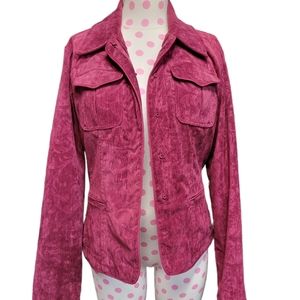 VTG - Chico's junior's Burgundy Corduroy Jacket